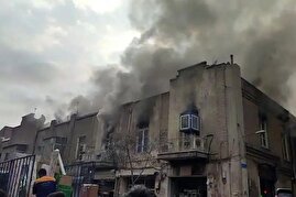 گراند هتل در آتش سوخت/ معاون میراث فرهنگی تهران: علت آتش‌سوزی و میزان خسارت هنوز مشخص نیست